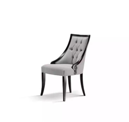 Silla Muebles de lujo Sala de estar Comedor Muebles de madera Gris Sillón Nuevo