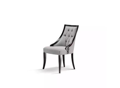 Silla Muebles de lujo Sala de estar Comedor Muebles de madera Gris Sillón Nuevo