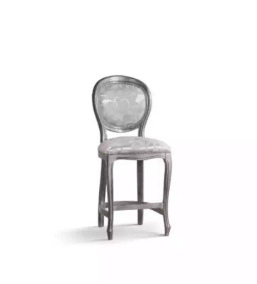 Clásica silla gris, taburete de bar diseñador, silla de madera de lujo, muebles nuevos