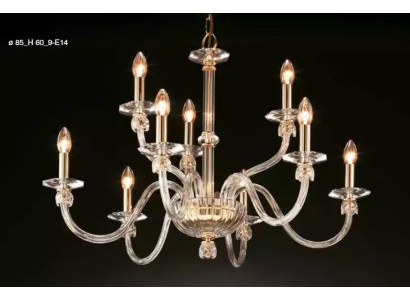 Candelabro de cristal Colgante de techo Lámpara de araña Luces Lámparas