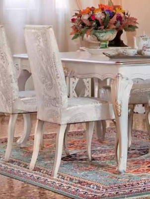 Silla de comedor de lujo Silla de madera clásica Sillas de estilo italiano