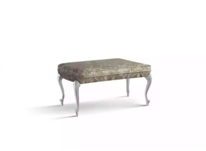 Diseño Taburete Banco Lujo Puf Muebles Reposapiés Reposapiés Gris Nuevo