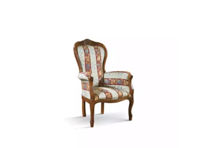 Sofá de 1 plaza de tela para sala de estar de lujo, mueble individual.