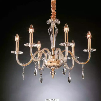 Lámpara de araña de cristal Lámpara colgante Lámpara de araña de lujo Nueva