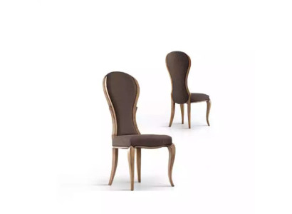 Silla de comedor de lujo diseño de madera marrón Estilo italiano muebles nuevos