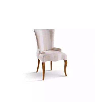 Silla clásica de lujo de madera Silla con respaldo de madera Silla de diseño para comedor.