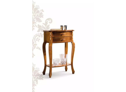 Mesa auxiliar clásica de madera de alta calidad con cajones consola.