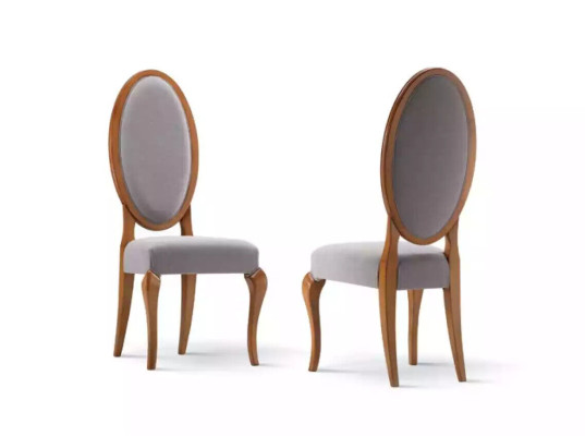 Sillas de comedor de madera silla de lujo marrón muebles de sala de estar nuevos.