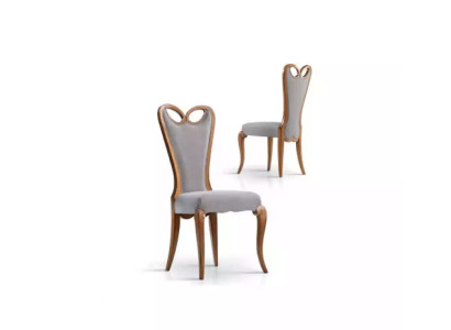 Silla de comedor sin apoyabrazos marrón diseño textil silla de comedor de lujo