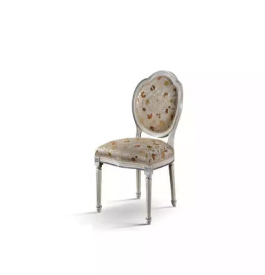 Silla marrón diseño sala de estar comedor madera tapizada sin reposabrazos nueva.