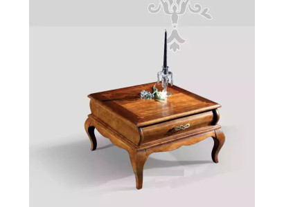 Mesa de centro clásica con cajón para la sala de estar en estilo de muebles de madera diseño nuevo.