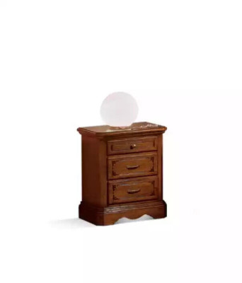 Diseño Mesa mesita de noche Muebles Marrón Madera Dormitorio Mesa auxiliar Nuevo