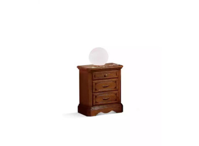Diseño Mesa mesita de noche Muebles Marrón Madera Dormitorio Mesa auxiliar Nuevo