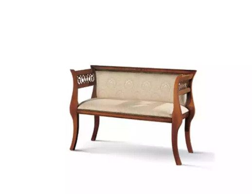Banco Clásico de Lujo Asientos Acolchados Designer Furniture 111x43x78