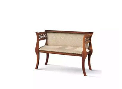 Banco Clásico de Lujo Asientos Acolchados Designer Furniture 111x43x78