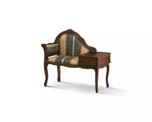 Clásico Banco Marrón Banco de Asientos de Lujo, Asientos de Tela Textil Nuevos