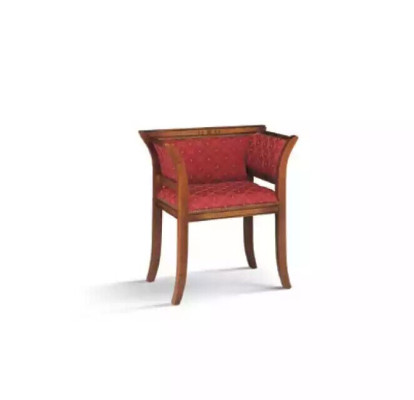 Comedor Silla de madera con reposabrazos Diseño clásico Nuevo Asiento tapizado