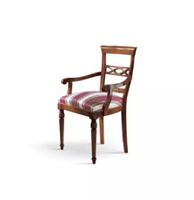Comedor Diseñador de madera moderno Silla de respaldo marrón Silla de lujo Sillón marrón
