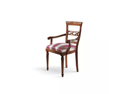 Comedor Diseñador de madera moderno Silla de respaldo marrón Silla de lujo Sillón marrón