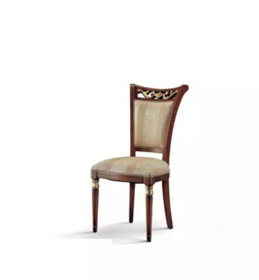 Silla de madera muebles italianos sillas de comedor diseño de lujo madera maciza