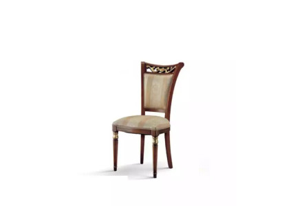 Silla de madera muebles italianos sillas de comedor diseño de lujo madera maciza