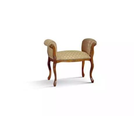 Banco de instalación, banco de asiento beige, banco de diseñadores, asientos tapizados, bancos.