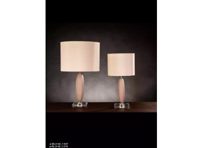 Clásica lámpara de mesa de cristal beige candelabro lámpara de escritorio lámpara de oficina.