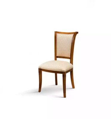 Silla de madera Muebles italianos Comedor Lujo Diseño Sillón de madera real