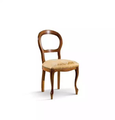 Silla tapizada de diseño de lujo para comedor, muebles clásicos de textiles nuevos.
