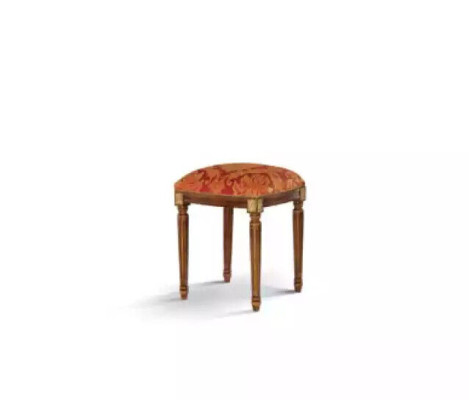 Taburete Sillón Diseño Tapizado Reposapiés Clásico Textil Nuevo Otomano
