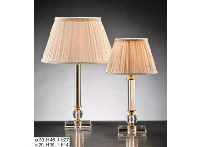 Lámpara de pie de cristal clásica, iluminación de escritorio, muebles de lujo nuevos.