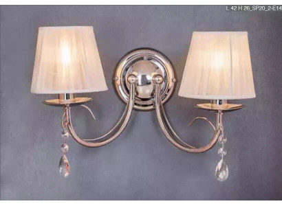 Aplique de pared Lámpara de pared Clásico Candelabro de pared doble Lámpara