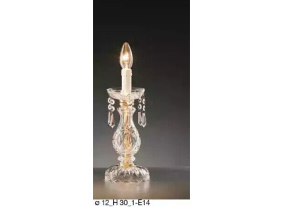 Lámpara de mesa elegante estilo antiguo decoración de lujo lámpara de vela de cristal