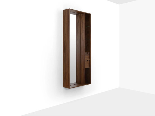 Mueble de armario de lujo moderno de diseño para el pasillo de madera nuevo.