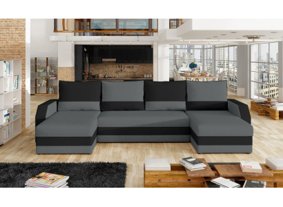Esquina Tejido Sofá Chaise Longue en Forma de U Sofá Couch Diseño Sofá Tapizado Tela Moderna Tela