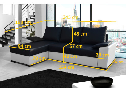 Diseño sofá rinconera sofá cama función cama sofá cuero tapizado textil sofás