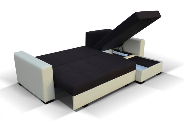 Diseño sofá esquinero Newark función de cama sofá de cuero textil sofás sofá cama.