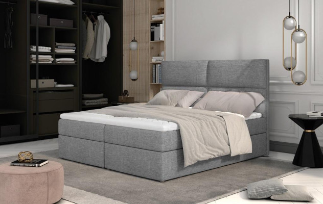 Cama de diseño Chesterfield Textil Hotel Camas Dormitorio doble Lujo 180x200