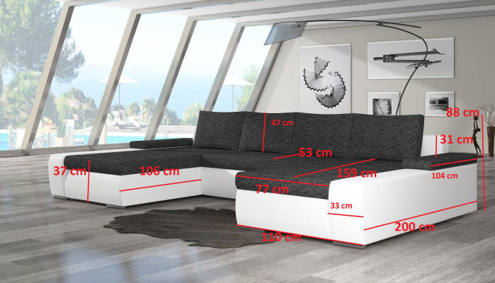 Wohnlandschaft Wohnzimmer Leder Sofa Couch Polster Sitz Ecksofa Garnitur  Conjunto de salón de cuero para sala de estar, sofá, sillón, chaislongue, juego de muebles