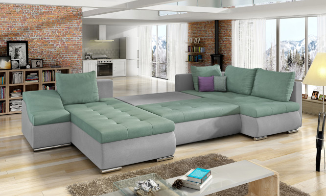 Sofá esquinero moderno con función de cama, sofá, sofá cama, conjunto de esquina acolchado, sofá rinconero, salón.