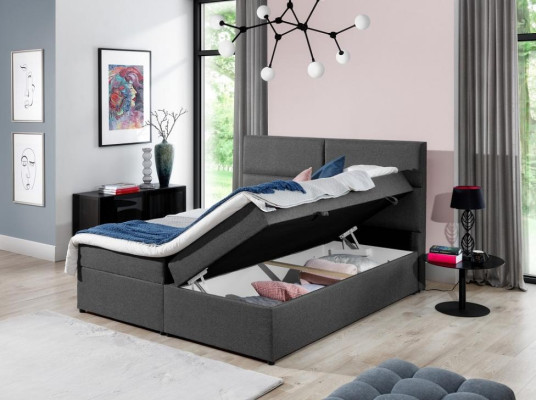 Cama de diseño Chesterfield Textil Hotel Camas Dormitorio doble Lujo 180x200