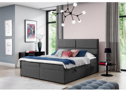 Cama de diseño Chesterfield Textil Hotel Camas Dormitorio doble Lujo 180x200