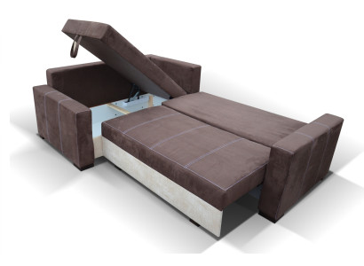 Diseño Sofá cama Sofá Tapizado Sala de estar Sofá en esquina Sillón Conjunto de tela