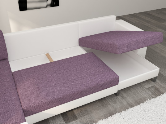 Sofá de esquina moderno en forma de U para salón, conjunto de esquina.