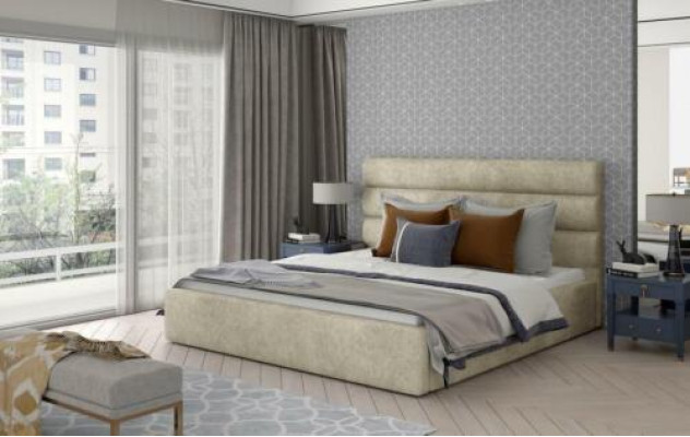 Cama de diseñador cama tapizada cama conyugal camas reales cama doble dormitorio NUEVO