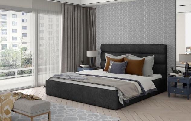 Cama de diseñador cama tapizada cama conyugal camas reales cama doble dormitorio NUEVO