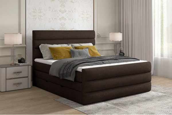Cama King size de lujo diseño de caja Hotel muebles Cama doble 140/160/180x200