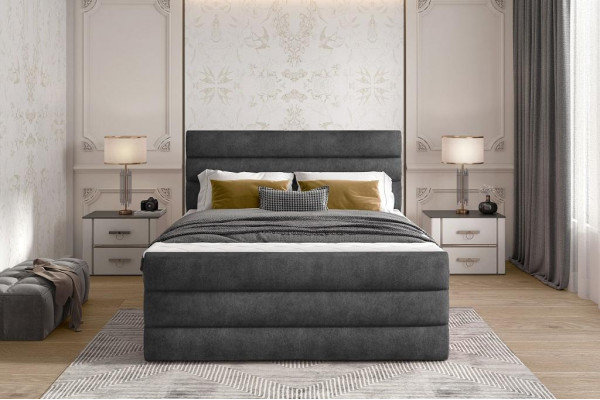 Cama King size de lujo diseño de caja Hotel muebles Cama doble 140/160/180x200