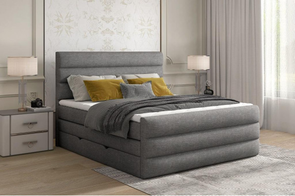 Cama King size de lujo diseño de caja Hotel muebles Cama doble 140/160/180x200