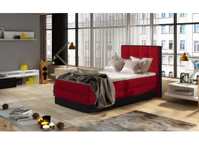 Cama acolchada diseño de lujo cama de hotel de 90x200cm dormitorio caja de resortes individual